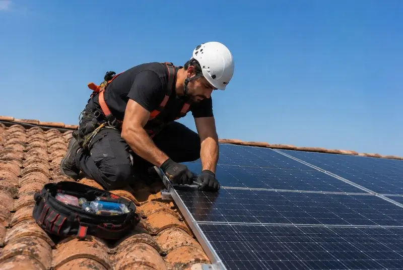 Maintenance et monitoring de panneaux solaires à Sault-de-Navailles